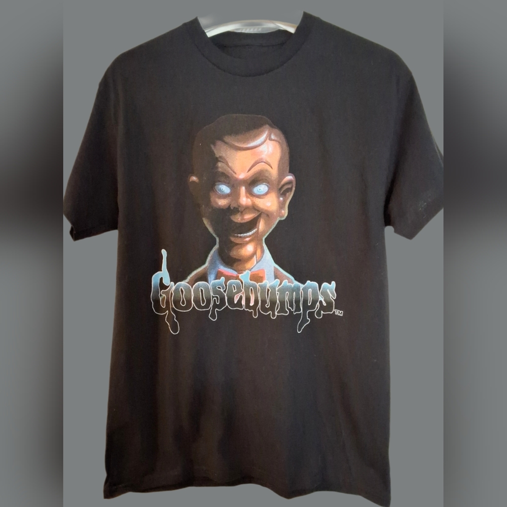 Vintage Inspired Goosebumps Black T-Shirt - Medium (100% Cotton)